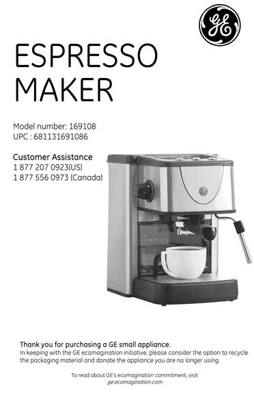 GE Espresso Maker